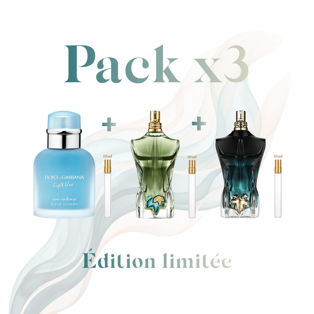 Pack Light Blue intense + Le Beau Paradise Garden + Le Beau le parfum