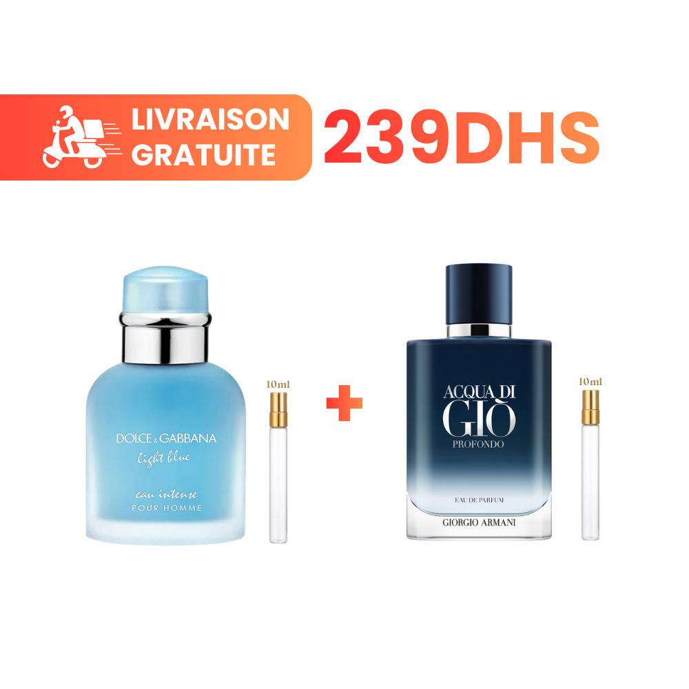 Light Blue + Acqua di Giò Profondo avec Livraison Gratuite