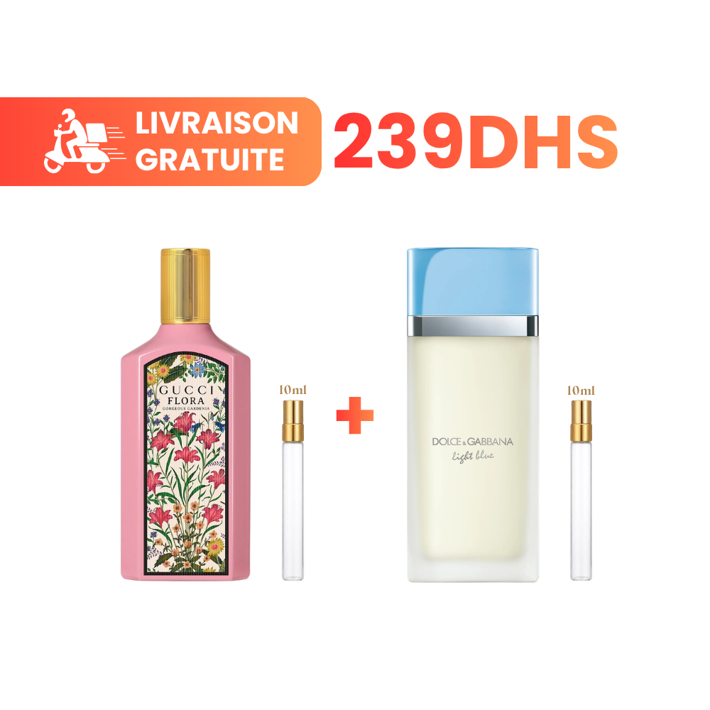 Gucci Flora + Light Blue avec Livraison Gratuite