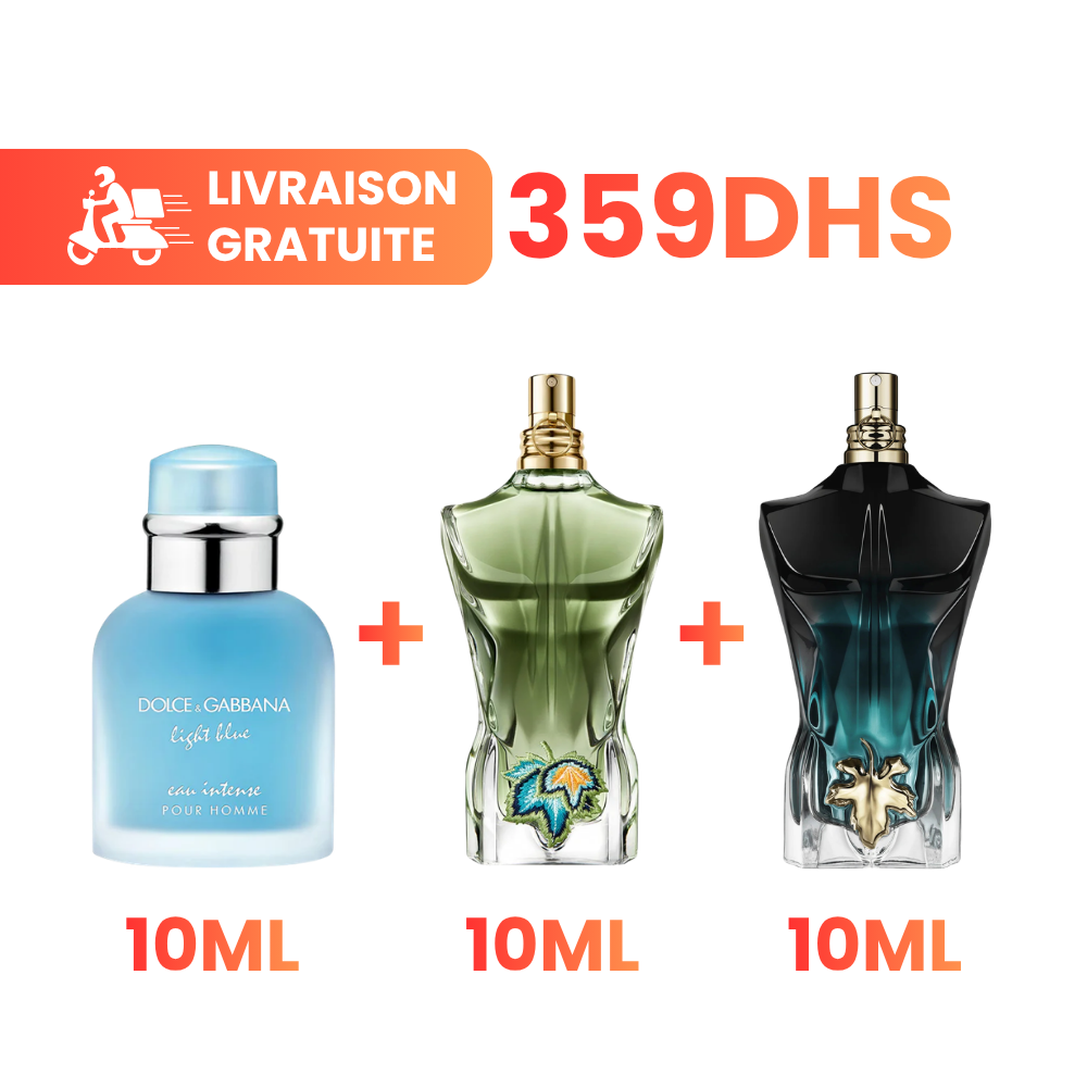 Light Blue Intense + Le Beau Paradise Garden + Le Beau Le Parfum